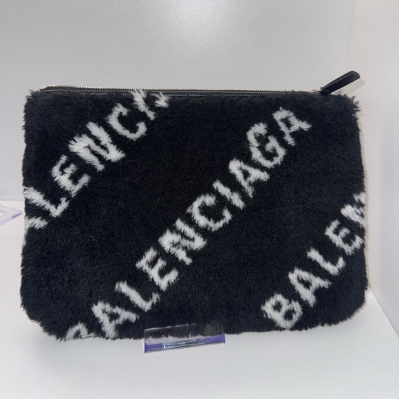 Balenciaga Genuine Shearling Pouch - Picture 2 of 5